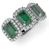 Anello Primum Design Trilogy con Smeraldi e Diamanti Lirimy 2
