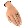 Anello Afrodite Taglio Smeraldo con Smeraldo e Diamanti Lirimy 5