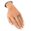 Anello Afrodite Taglio Ovale con Smeraldo e Diamanti Lirimy 5