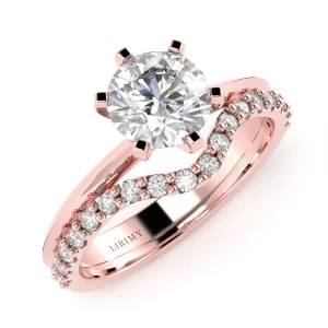 Anello Together in Oro Rosa con Diamanti Lirimy 2