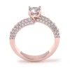 Anello Kiss in Oro Rosa 18kt con Diamanti Lirimy 3