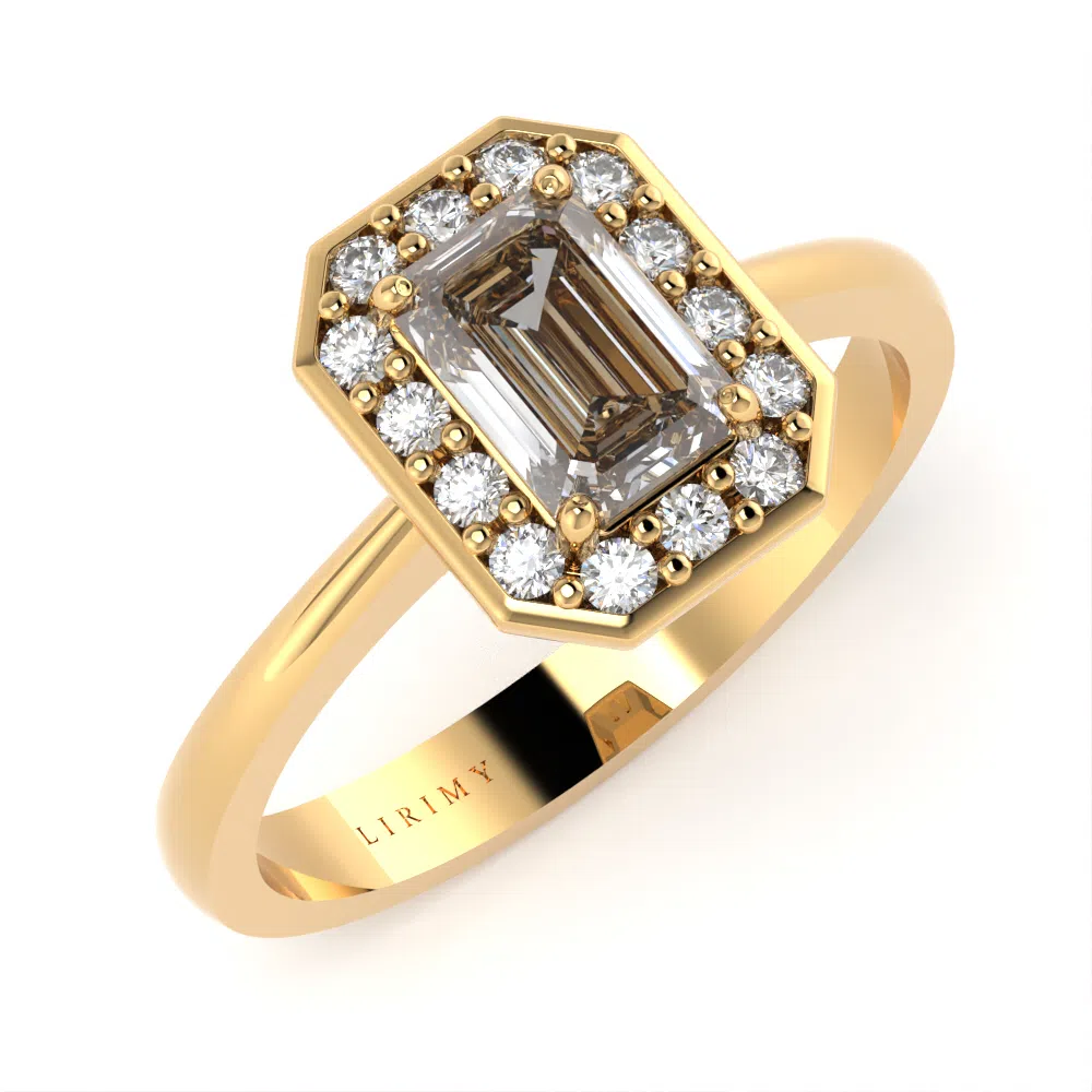 Anello Rea in Oro Giallo con Diamanti Lirimy 2