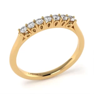 Anello Idril in Oro Giallo con Diamanti Lirimy