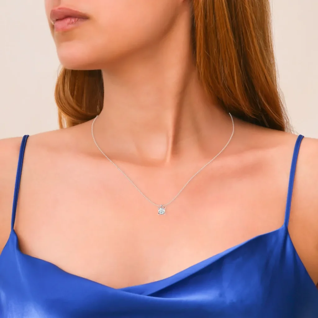 Collana Fabula in Oro Rosa con Diamante Lirimy 5