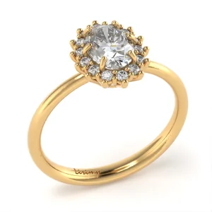 Anello Luxury in Oro Giallo con Diamanti Lirimy