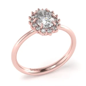 Anello Luxury in Oro Rosa con Diamanti Lirimy