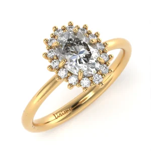 Anello Luxury in Oro Giallo con Diamanti Lirimy 2