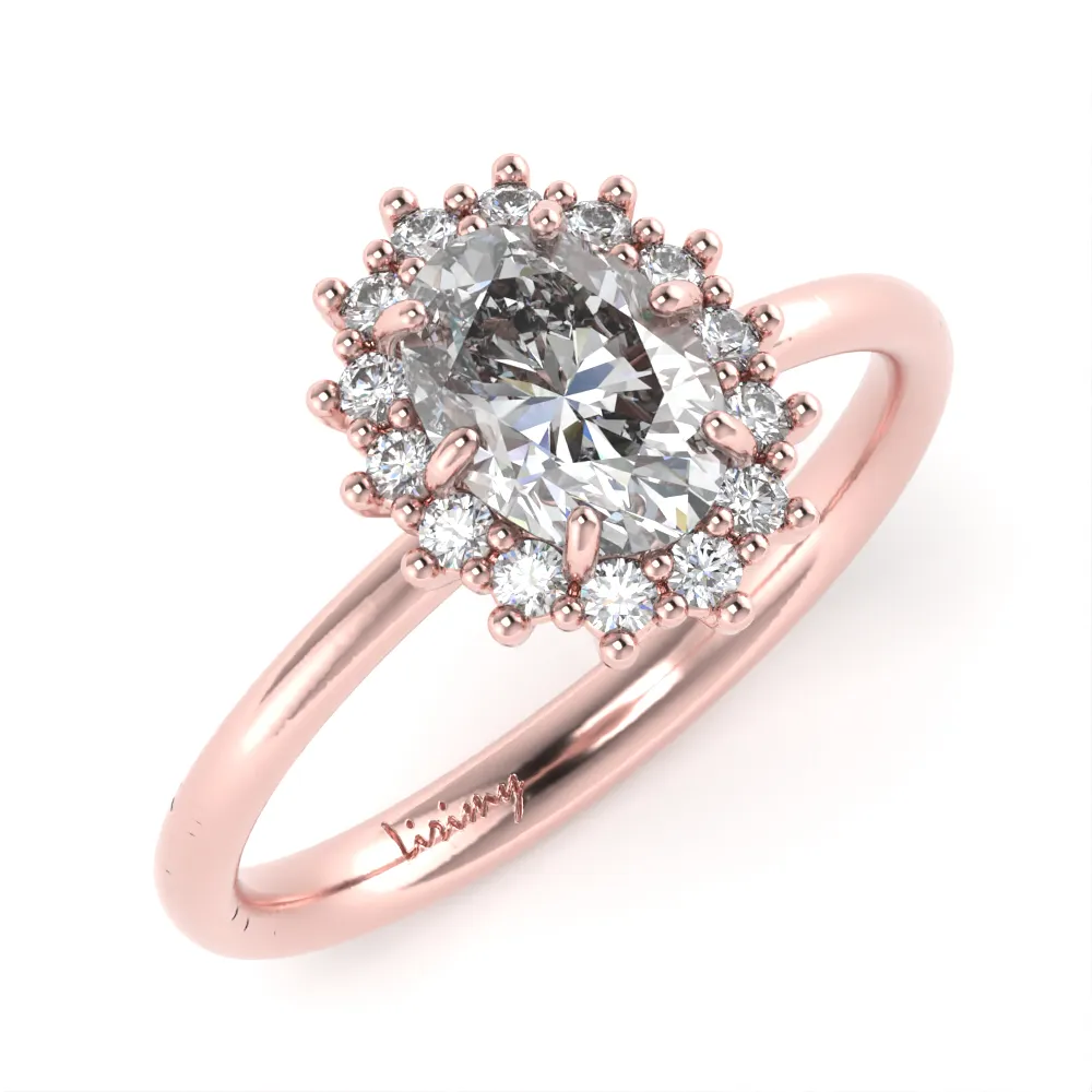 Anello Luxury in Oro Rosa con Diamanti Lirimy 2
