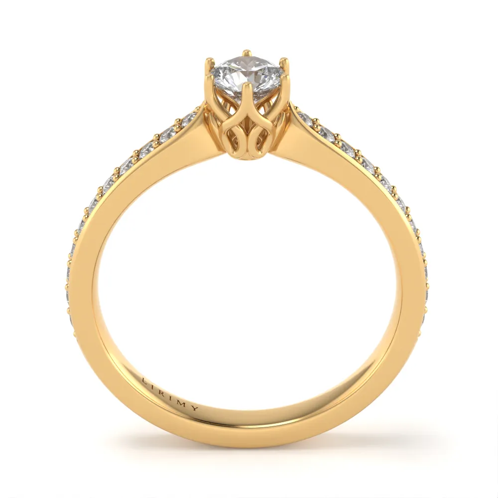 Anello Incanto in Oro Giallo con Diamanti Lirimy 3