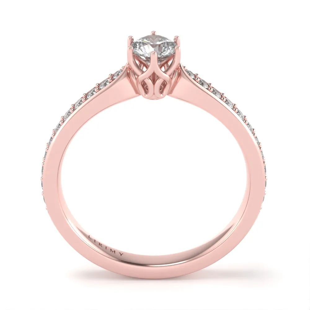 Anello Incanto in Oro Rosa con Diamanti Lirimy 3